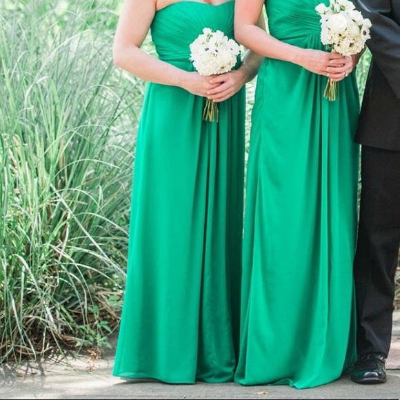 David’s Bridal Long Strapless Dress - Picture 1 of 3